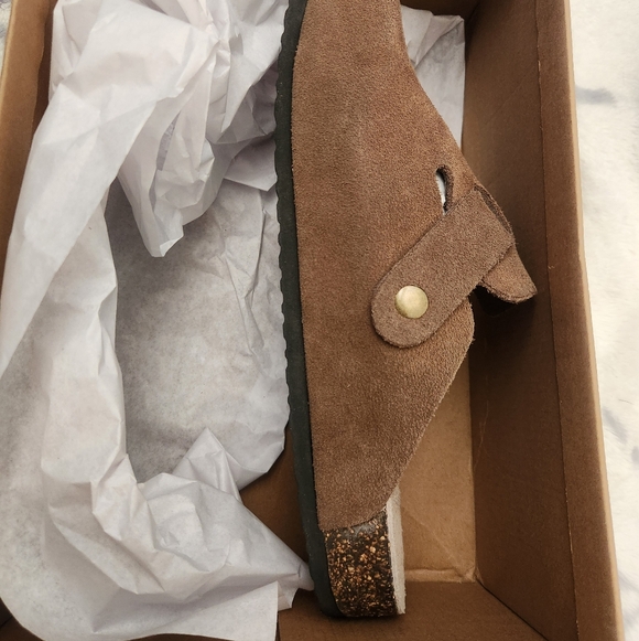 Quince Brown Suede Clog 8 - Picture 5 of 11